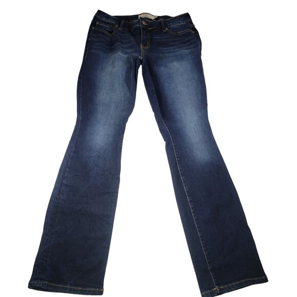 Torrid Denim Women Dark Wash Stretch Cotton Spandex Blend Flared Jeans Size 12R - Picture 1 of 7